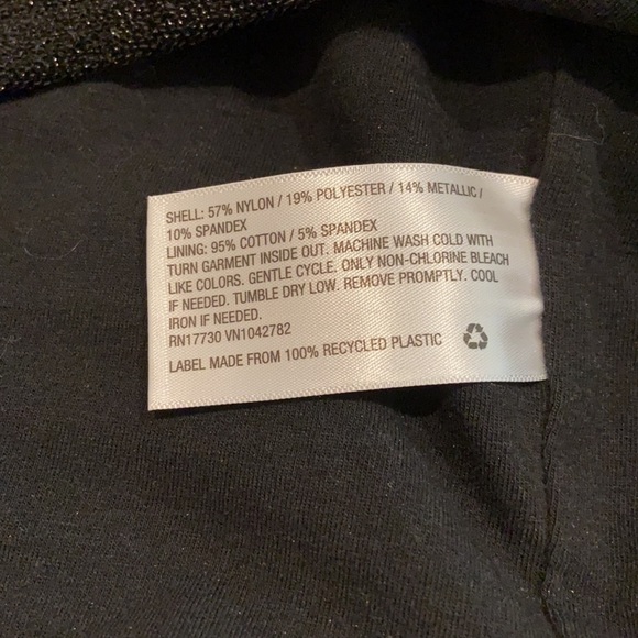 Wild Fable Black Sparkly Cropped Tube Top Small - Picture 6 of 8